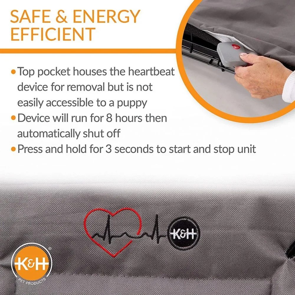 PET PRODUCTS Mother’s Heartbeat Crate Pad by K & H Products Dog, Cat, Small Pets
